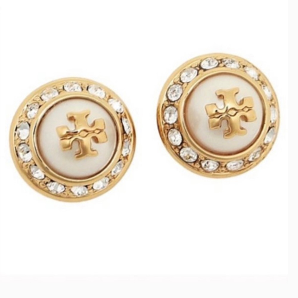 SOLD***NWT TORY BURCH Natalie Stud Earrings - Picture 5 of 7